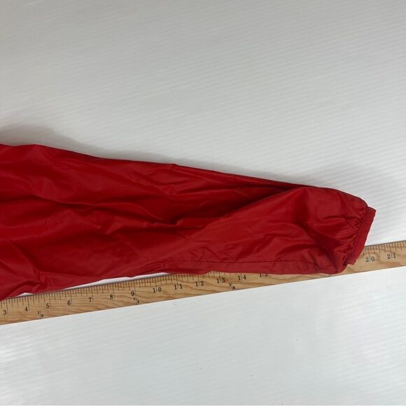 Analog Design Unlikely Futures Windbreaker Red Nylon Zipper Men's M Ribbing - Picture 8 of 8